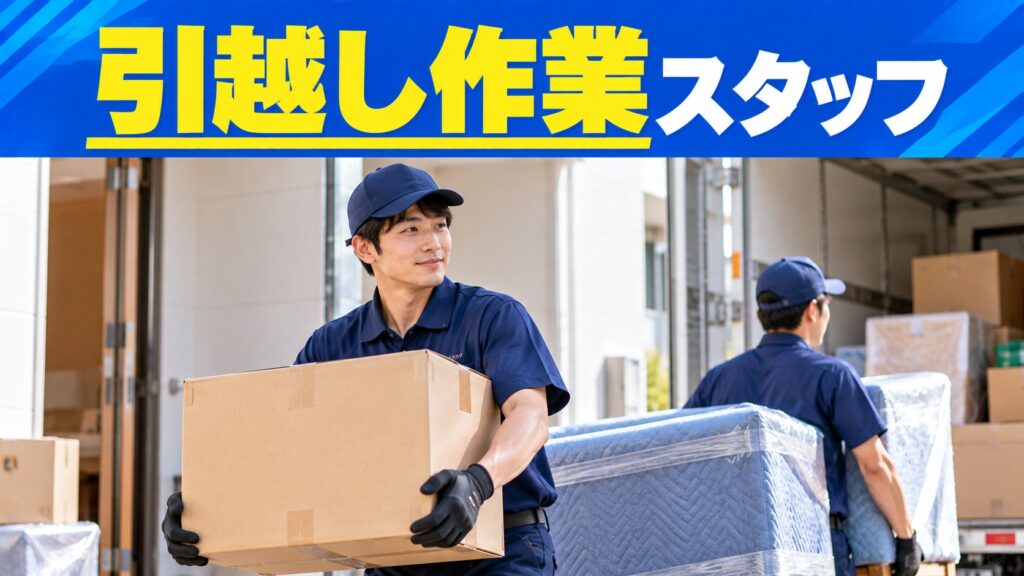 運転なしで安心スタート！引越しサポートのお仕事◎