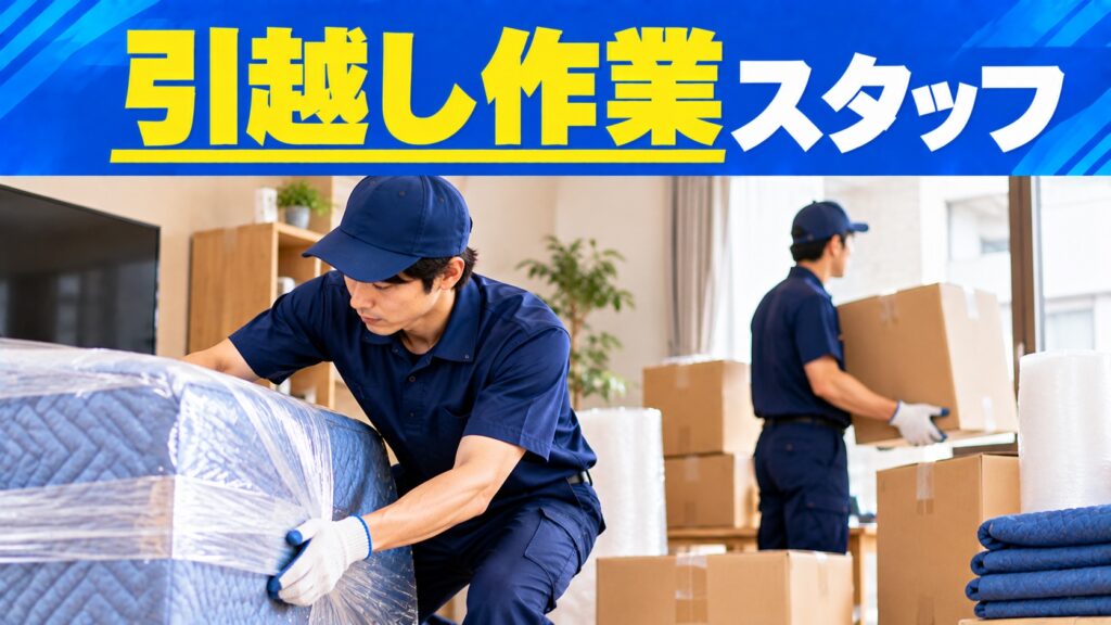 【月収24万円以上可】経験不問。シンプルな引越し業務で安定◎