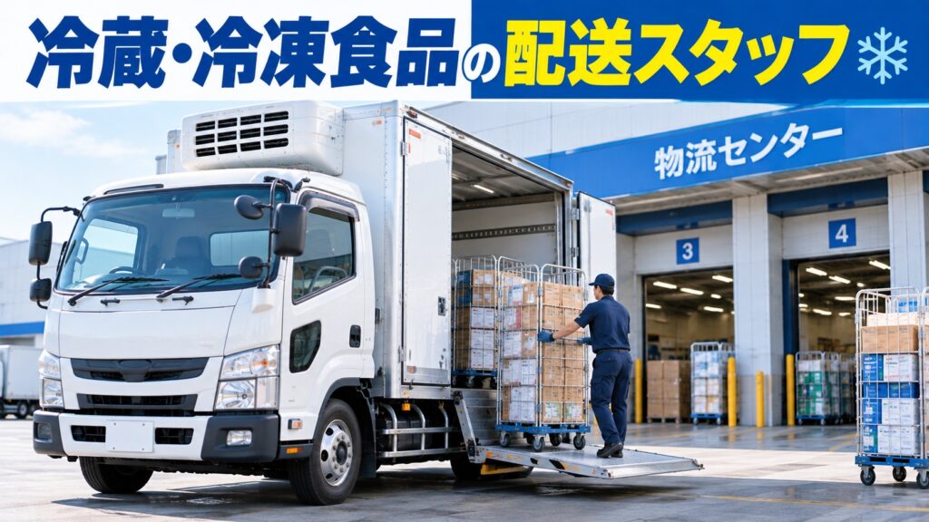 平日のみ◎車･バイク通勤OK◎冷蔵･冷凍の配送業務