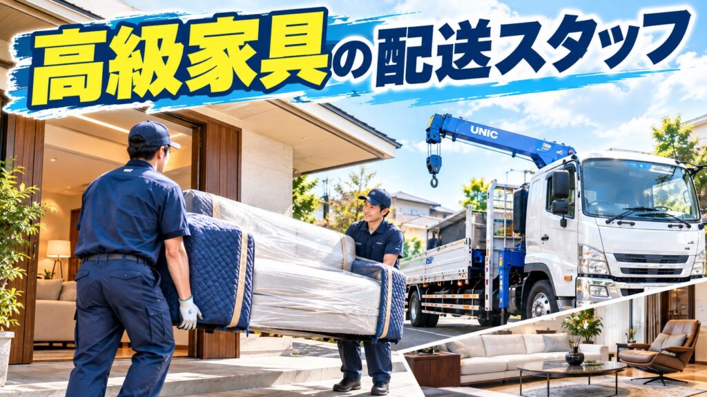 チームワークを活かして働ける家具配送スタッフ大募集！