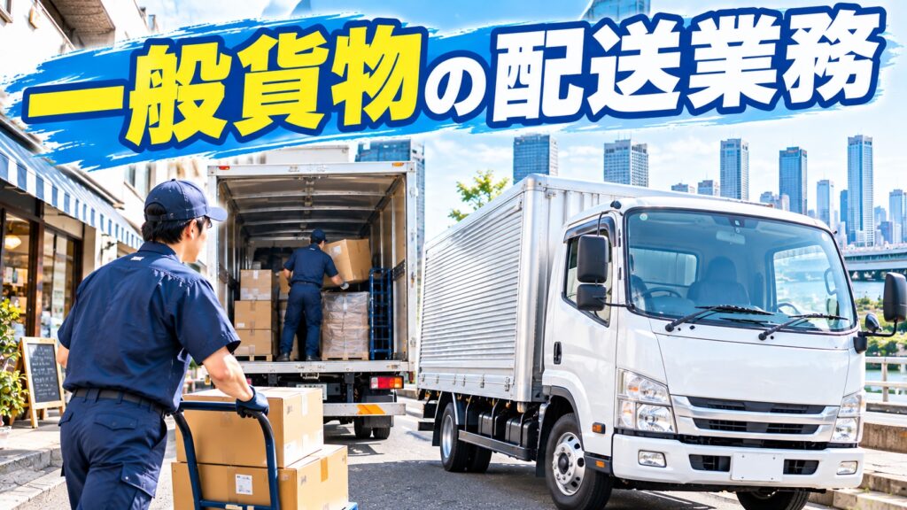 安定した仕事量で安心して働ける中型トラックの配送スタッフ（一般貨物）