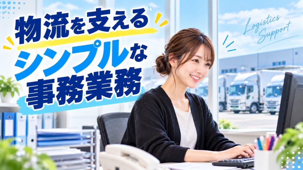 未経験OK◎物流事務デビュー！ドライバーを支える安オフィスワーク