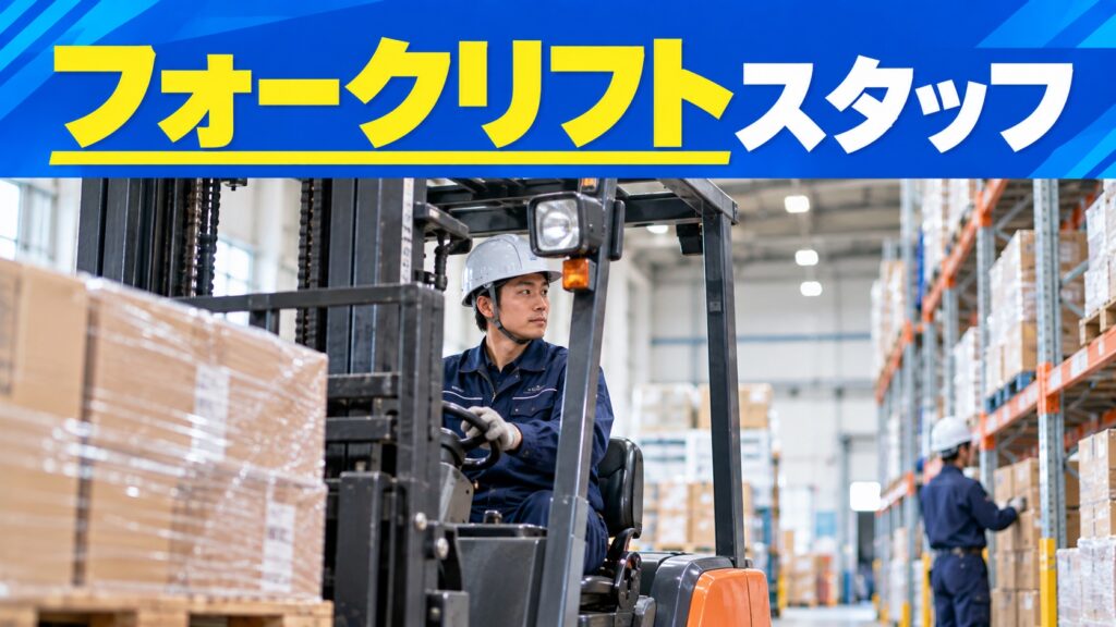 入出庫・仕分けを中心にコツコツ進められる倉庫作業/フォークリフトオペレーター