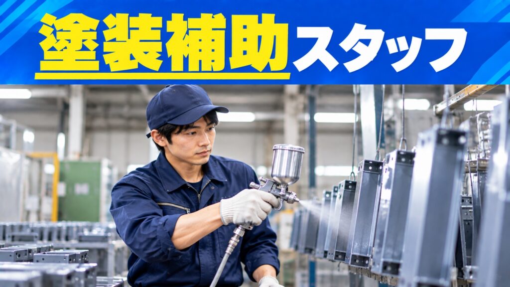 モクモク作業中心◎工場内での塗装補助スタッフ