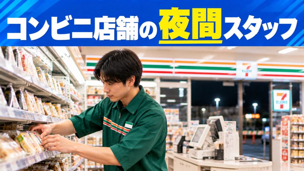 夜勤でしっかり稼げる！レジ・品出し中心のシンプル作業